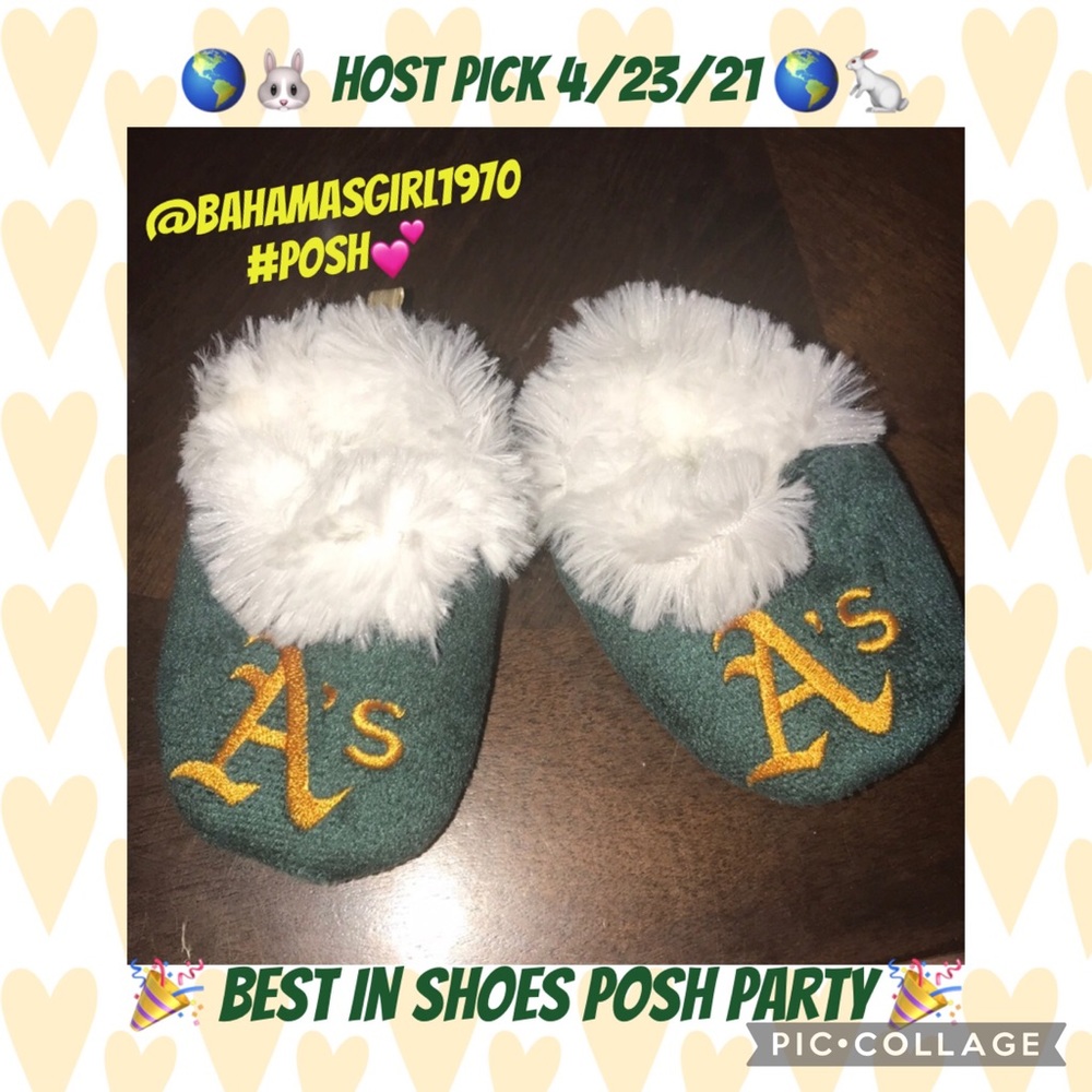 Forever collectibles small A’s slippers 💕